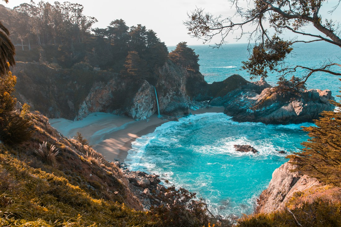 Mar turquesa y costa del Caribe